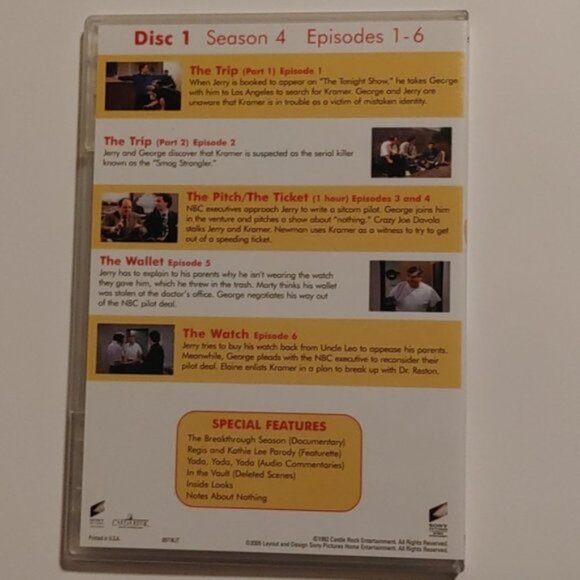 3/$13 SEINFELD complete season 4 DVD set TV series - Picture 5 of 8